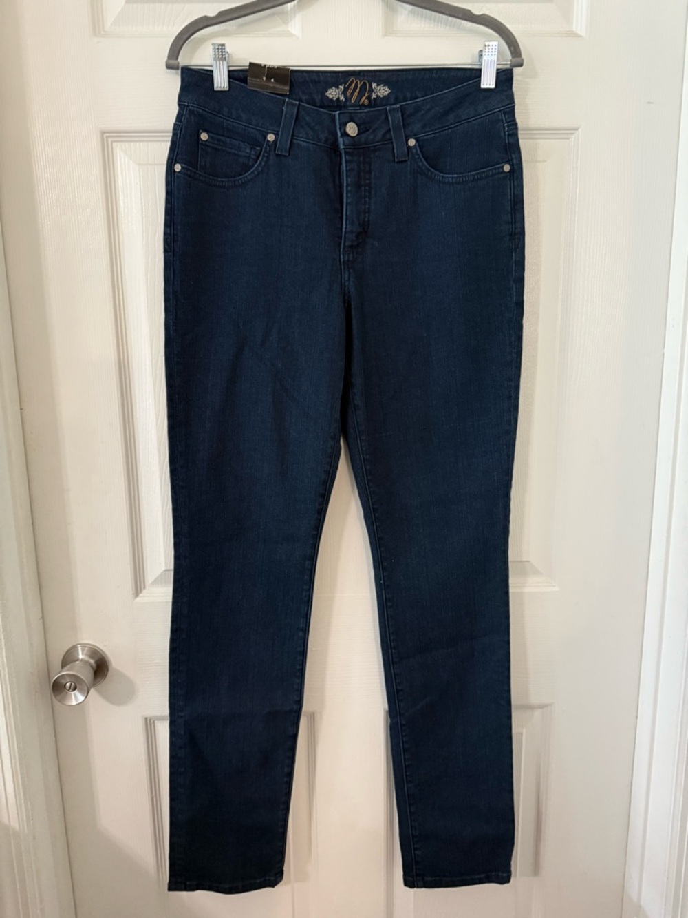 Dark Wash Straight Leg Jeans